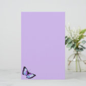 Harlequin (Violet Butterfly) Briefpapier (Staand voorkant)