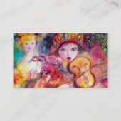 HARLEQUIN VIOLIN PLAYER-muziek, decor, theaterarti Visitekaartje (Achterkant)