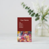 HARLEQUIN VIOLIN PLAYER-muziek, decor, theaterarti Visitekaartje (Staand voorkant)