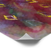 HARLEQUIN VIOLIN PLAYER / Venetiaanse carnavalsmuz Poster (Hoek)