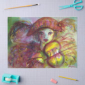 HARLEQUIN VIOLIN PLAYER / Venetiaanse carnavalsmuz Tissuepapier (Craft)