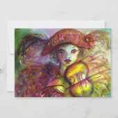 HARLEQUIN VIOLINIST Masquerade Mardi Gras Party (Voorkant)