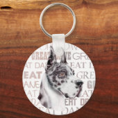 Harlequin voor Show van de Grote Daan Sleutelhanger (Voorkant)