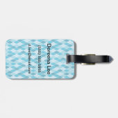 Harlequin winterpatroon bagagelabel (Achterkant horizontaal)
