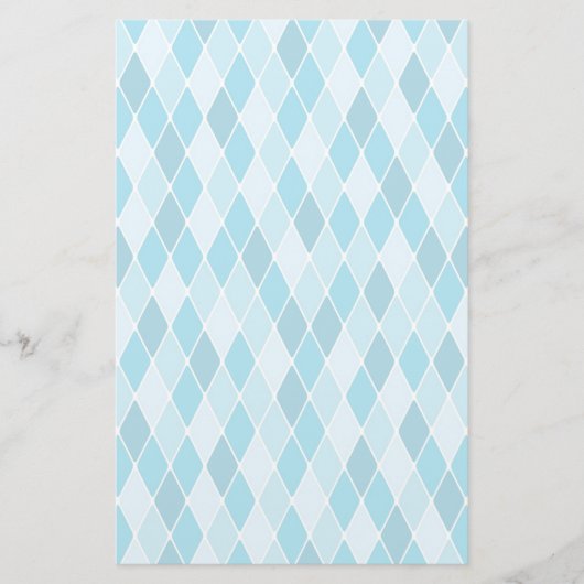 Harlequin winterpatroon briefpapier (Voorkant)