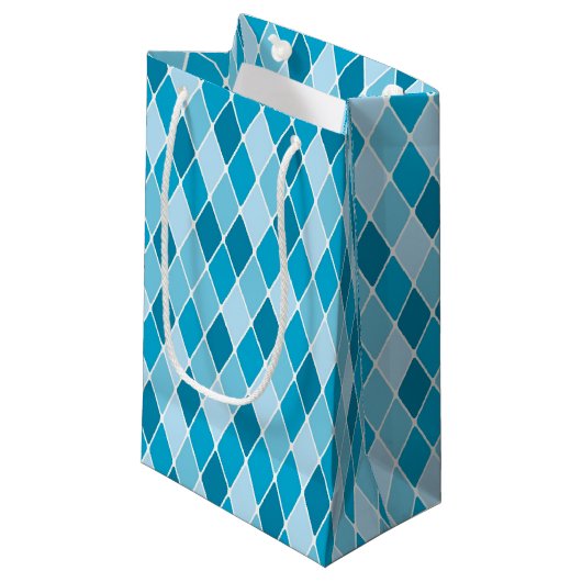 Harlequin winterpatroon klein cadeauzakje (Voorkant Gekanteld)