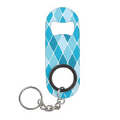 Harlequin winterpatroon mini flessenopener (Voorkant)