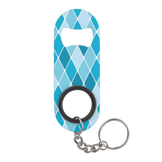 Harlequin winterpatroon mini flessenopener (Achterkant)