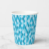 Harlequin winterpatroon papieren bekers (Achterkant)