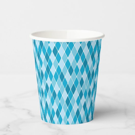 Harlequin winterpatroon papieren bekers (Links)