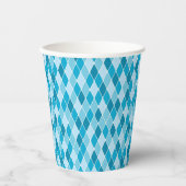 Harlequin winterpatroon papieren bekers (Voorkant)