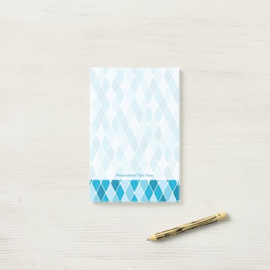 Harlequin winterpatroon post-it® notes (Op bureau)
