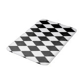 Harlequin, zwart en wit badmat (Gekanteld)