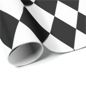 Harlequin, zwart en wit cadeaupapier (Rol Hoek)
