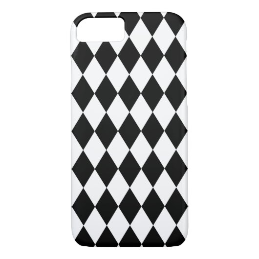 Harlequin, zwart en wit Case-Mate iPhone case (Achterkant)