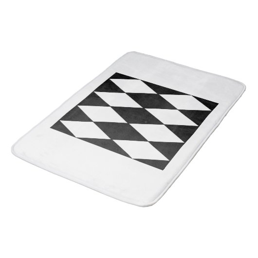 harlequin zwart-wit badmat (Gekanteld)