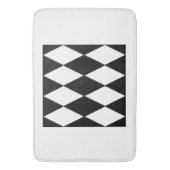 harlequin zwart-wit badmat (Voorkant Verticaal)