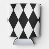 harlequin zwart-wit blikjeskoeler (Voorkant)