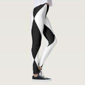 harlequin zwart-wit leggings (Rechts)