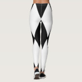 harlequin zwart-wit leggings (Achterkant)