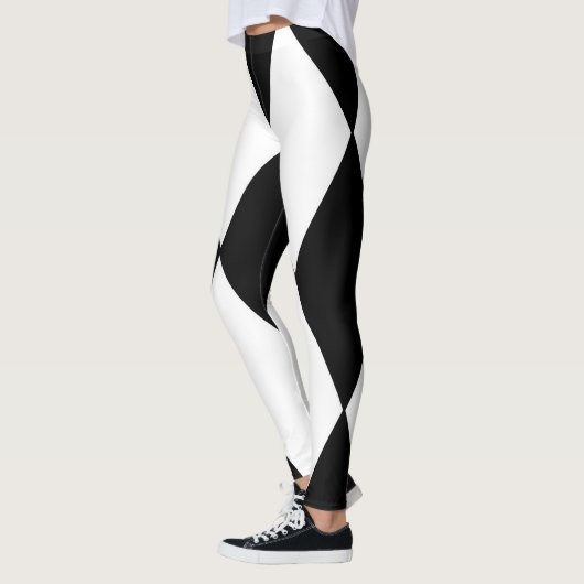 harlequin zwart-wit leggings (Links)
