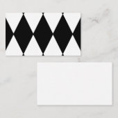 harlequin zwart-wit visitekaartje (Voorkant / Achterkant)
