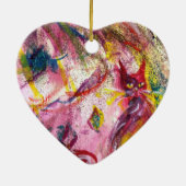 HARLEQUINA DIE VIOLIN SPEELT MET CAT KERAMISCH ORNAMENT (Achterkant)