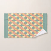  Harlequine Diagonal in Pastels Monogram Bad Handdoek (Handdoek)