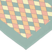 Harlequine Diagonal in Pastels Monogram Korte Tafelloper (Hoek)