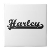 Harley Classic Retro Name Design Tegeltje (Voorkant)