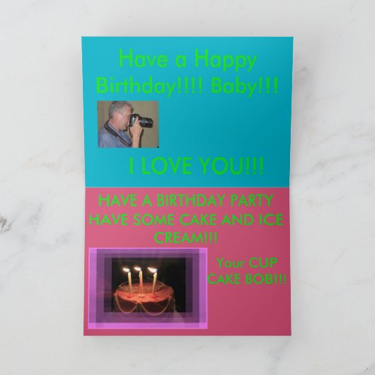 Harley Cockatiel Birthday Card Bedankkaart (Binnen)