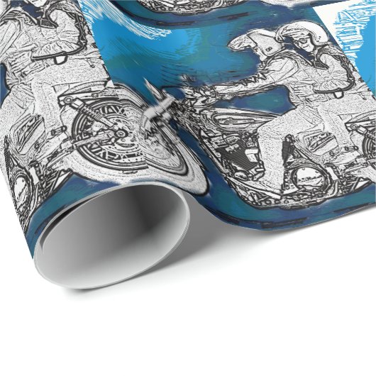 Harley D Bikies Cadeaupapier (Rol Hoek)