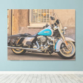 Harley Davidson Canvas Afdruk (Insitu (Houten vloer))