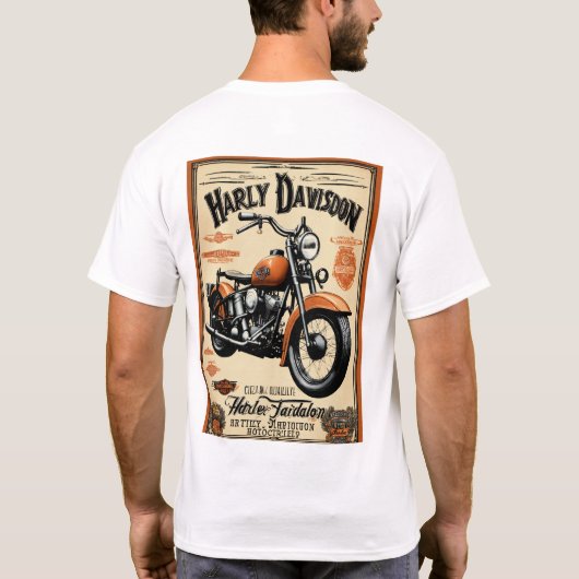 Harley Davidson Gepersonaliseerd T-shirts (Achterkant)