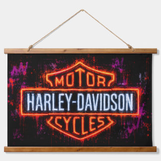 Harley-Davidson Logo Kunst Hangend Wandkleed