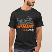Harley-Davidson Sprint SS-350 1969-1972 T-shirt (Voorkant)