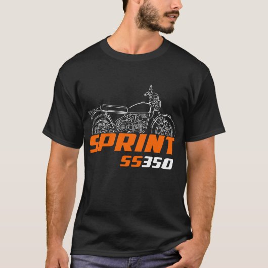 Harley-Davidson Sprint SS-350 1973-1974 T-shirt (Voorkant)