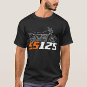 Harley-Davidson SS 125 1976-1978 T-shirt (Voorkant)