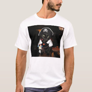 Harley de piratenkat t-shirt