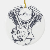 Harley Evolution V-Twin Keramisch Ornament (Voorkant)