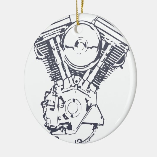 Harley Evolution V-Twin Keramisch Ornament (Links)