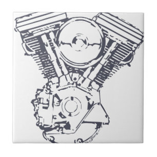 Harley Evolution V-Twin Tegeltje