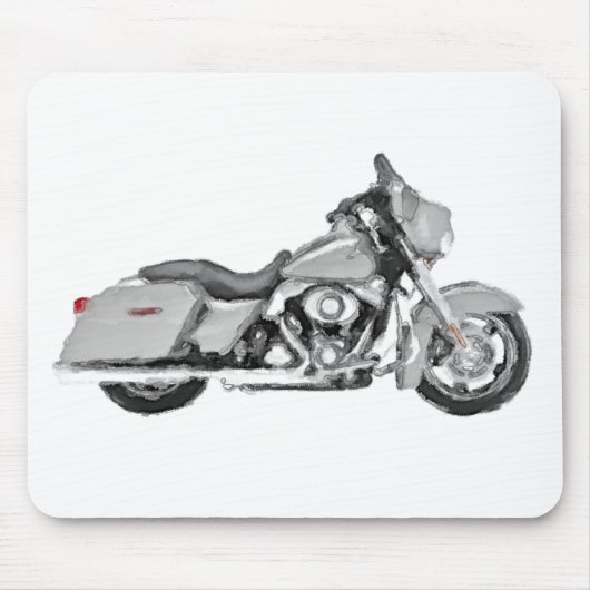 Harley FLHX Street Glide Hand Painted Art Brush Muismat (Voorkant)