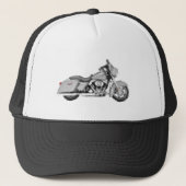 Harley FLHX Street Glide Hand Painted Art Brush Trucker Pet (Voorkant)