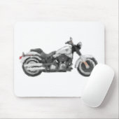 Harley FLSTFB Fat Boy Hand Painted Art Brush Muismat (Met muis)