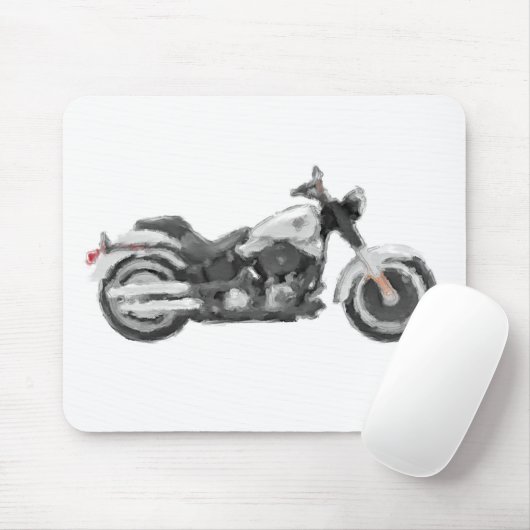Harley FLSTFB Fat Boy Hand Painted Art Brush Muismat (Met muis)