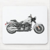 Harley FLSTFB Fat Boy Hand Painted Art Brush Muismat (Voorkant)