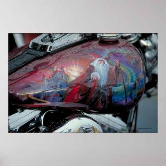 Harley Fuel Tank - S.D. Poster (Voorkant)