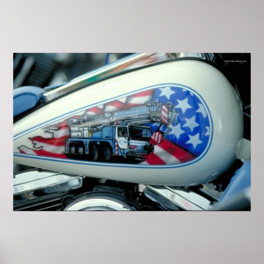 Harley Fuel Tank - S.D. Poster (Voorkant)
