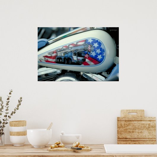 Harley Fuel Tank - S.D. Poster (Keuken)